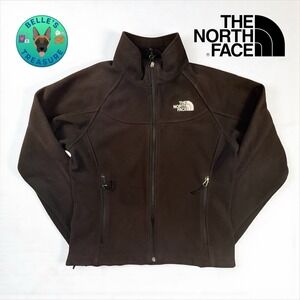 The North‎ Face Jacket Womens Medium Windwall Fleece Black Water Resistant Coat